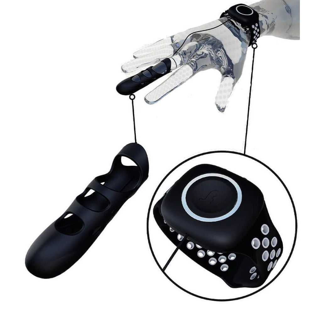 Adrien Lastic Touche Finger Vibrator | Angle | "flexible tip design - angle view"