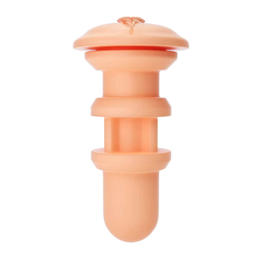 Autoblow A.I. Reusable Pussy Sleeve|Side View|"Premium reusable pleasure sleeve - side view"