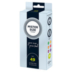 Mister Size 49mm Your Size Pure Feel Condoms 10 Pack|Front View|"condom design-front view"|