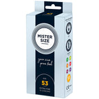 Mister Size 53mm Your Size Pure Feel Condoms 10 Pack|Front View|"condom design-front view"|
