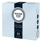 Mister Size 53mm Your Size Pure Feel Condoms 36 Pack|Front View|"condom design-front view"|