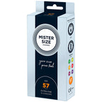 Mister Size 57mm Your Size Pure Feel Condoms 10 Pack|Front View|"condom design-front view"|
