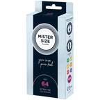 Mister Size 64mm Your Size Pure Feel Condoms 10 Pack|Front View|"condom design-front view"|