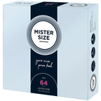 Mister Size 64mm Your Size Pure Feel Condoms 36 Pack|Front View|"condom design-front view"|