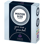 Mister Size 69mm Your Size Pure Feel Condoms 3 Pack|Front View|"condom design-front view"|