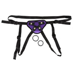 Purple And Black Universal Harness|Front View|"universal fit - front view"