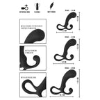 Rebel-Mens-Gear-3-Piece-Prostate-Plug-Set|Side View|"set components-side view"