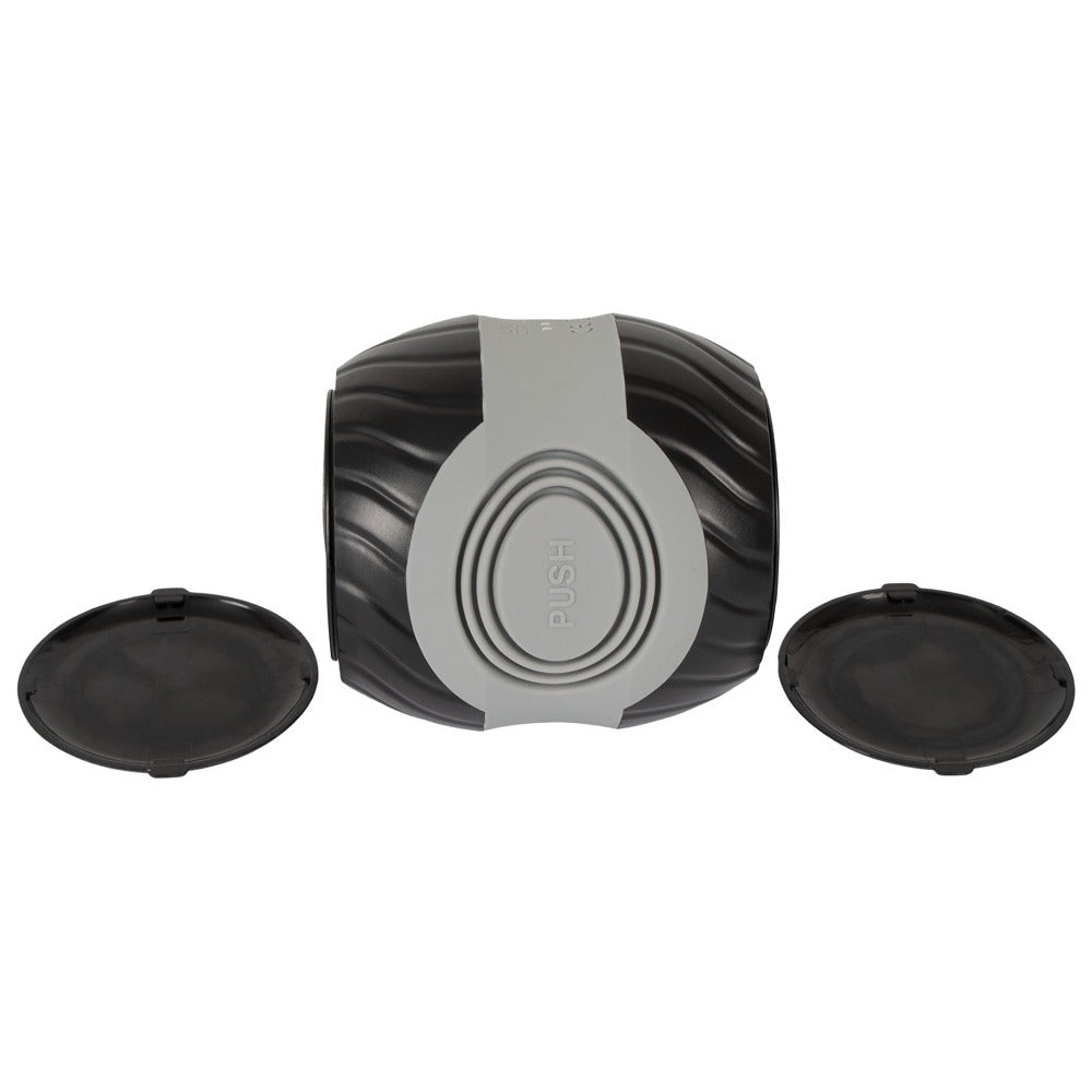 Vibrating And Squeezable Donut Masturbator|Back View|"quality build - back view"