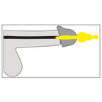 Vibrating Penis Plug|Back View|"urethral vibrator insertable plug-back view adult toys direct"|