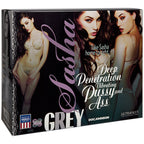 Sasha Grey Ultraskyn Deep Penetration Vibrating Pussy And Ass|Kit View|"Complete dual stimulation kit - kit view"