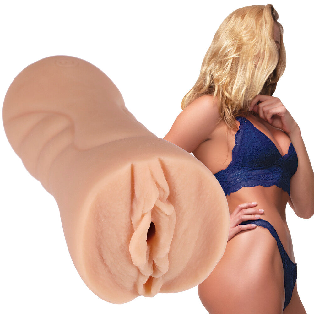 Signature Strokers Leo of Leolulu Pocket Pussy|Side View|"stroker detail - side view"