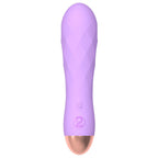 Cuties-Silk-Touch-Rechargeable-Mini-Vibrator-Purple|Front View|"silicone mini vibrator purple rechargeable-front view"