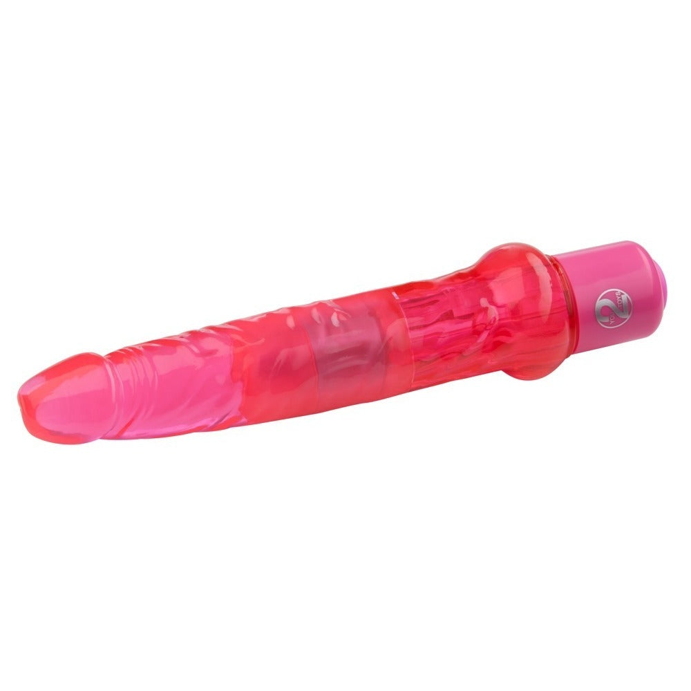 Jelly-Anal-Vibrator|Side View|"ergonomic design-side view"