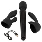 Super Strong Wand Vibrator With 2 Attachments | Main | "powerful massage kit with accessories - main view"