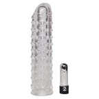 Clear Vibrating Penis Sleeve|Front View|"vibrating design - front view"