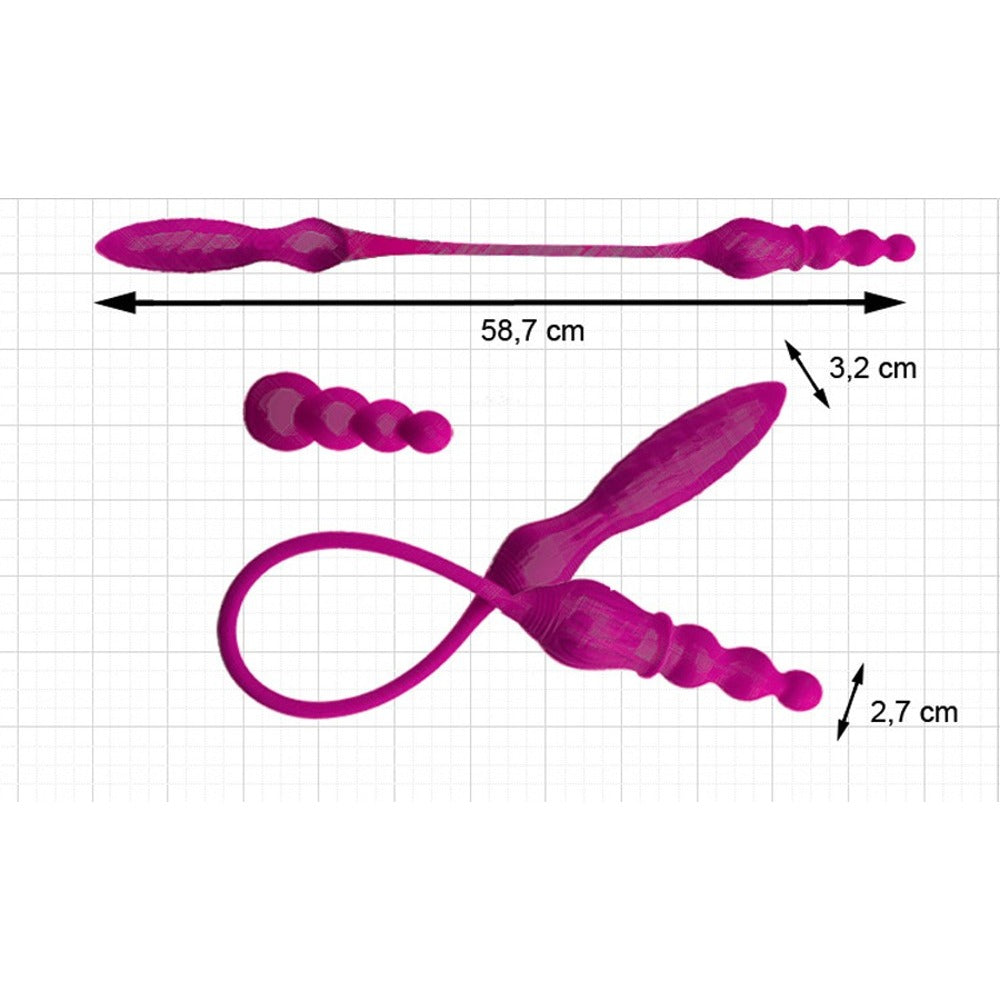 Adrien Lastic Remote Controlled 2X Double Ended Vibrator|Detail View|"Remote control interface - detail view"