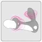 Adrien Lastic Gladiator Remote Controlled Vibrating Cock Ring|Back View|"quality build - back view"