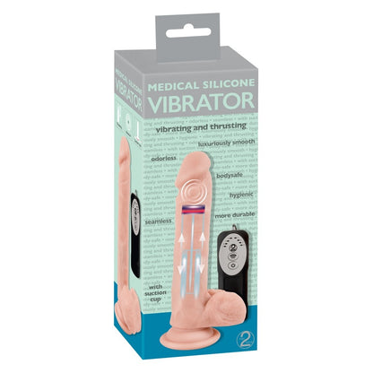 Medical Silicone Thrusting Vibrator|Detail View|"surface detail - detail view"