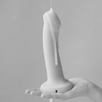 Strap On Me Silicone Squirting Cum Dildo Large|Side View|"silicone texture - side view"