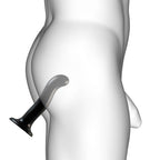Strap On Me Prostate And G Spot Curved Dildo XLarge Black|Back View|"quality build - back view"