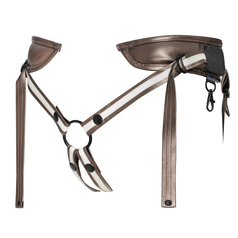 Strap On Me Leatherette Desirous Harness One Size|Side View|"adjustable design - side view"