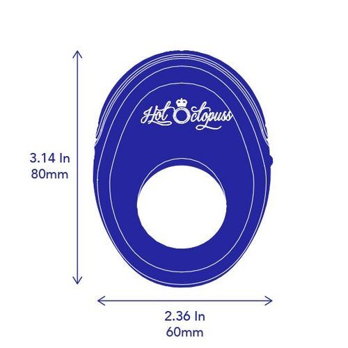 Hot Octopuss Atom Rechargeable Vibrating Cock Ring|Back View|"quality build - back view"