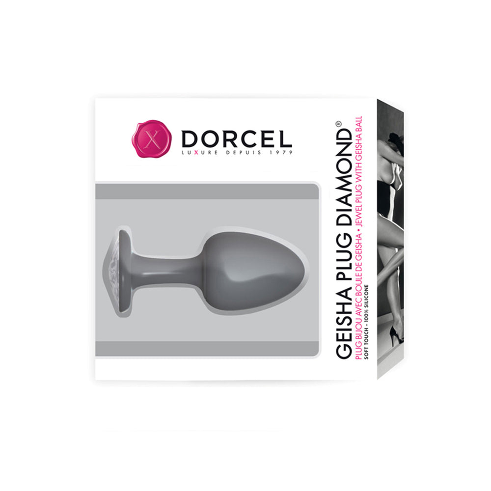 Dorcel Medium Geisha Anal Plug Diamond|Side View|"geisha design-side view"|