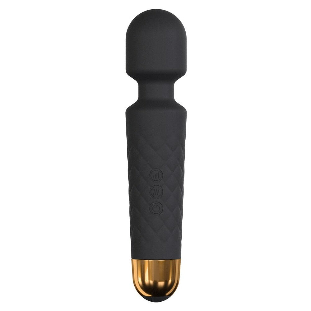 Dorcel Wanderful Wand Black | Main | "sleek black wand massager device - main view"