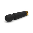 Dorcel Wanderful Wand Black | Angle | "ergonomic wand handle design - angle view"