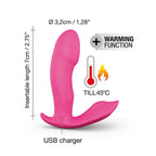 Dorcel Secret Clit Warming Voice Control Vibrator|Detail View|"Voice control interface - detail view"