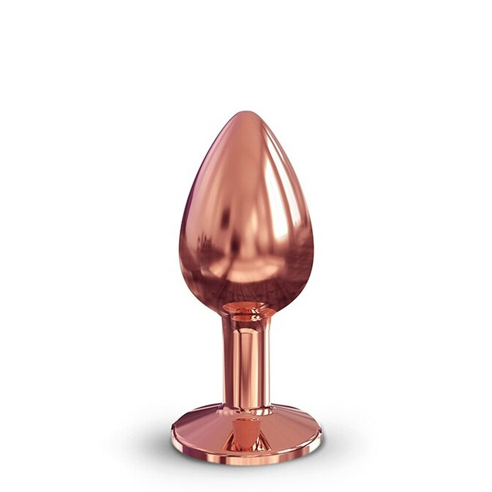 Dorcel Diamond Butt Plug Rose Gold Small|Front View|"small rose gold plug-front view"|