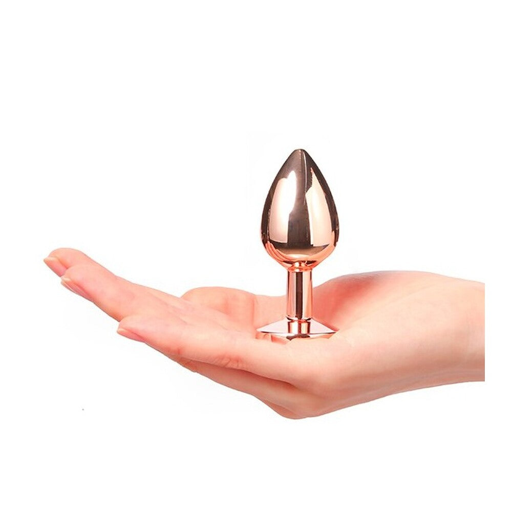 Dorcel Diamond Butt Plug Rose Gold Small|Detail View|"premium features-detail view"|