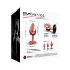 Dorcel Diamond Butt Plug Rose Gold Small|Set View|"complete small set-set view"|