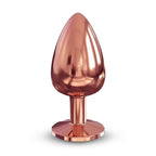 Dorcel Diamond Butt Plug Rose Gold Large|Front View|"large diamond plug-front view"|