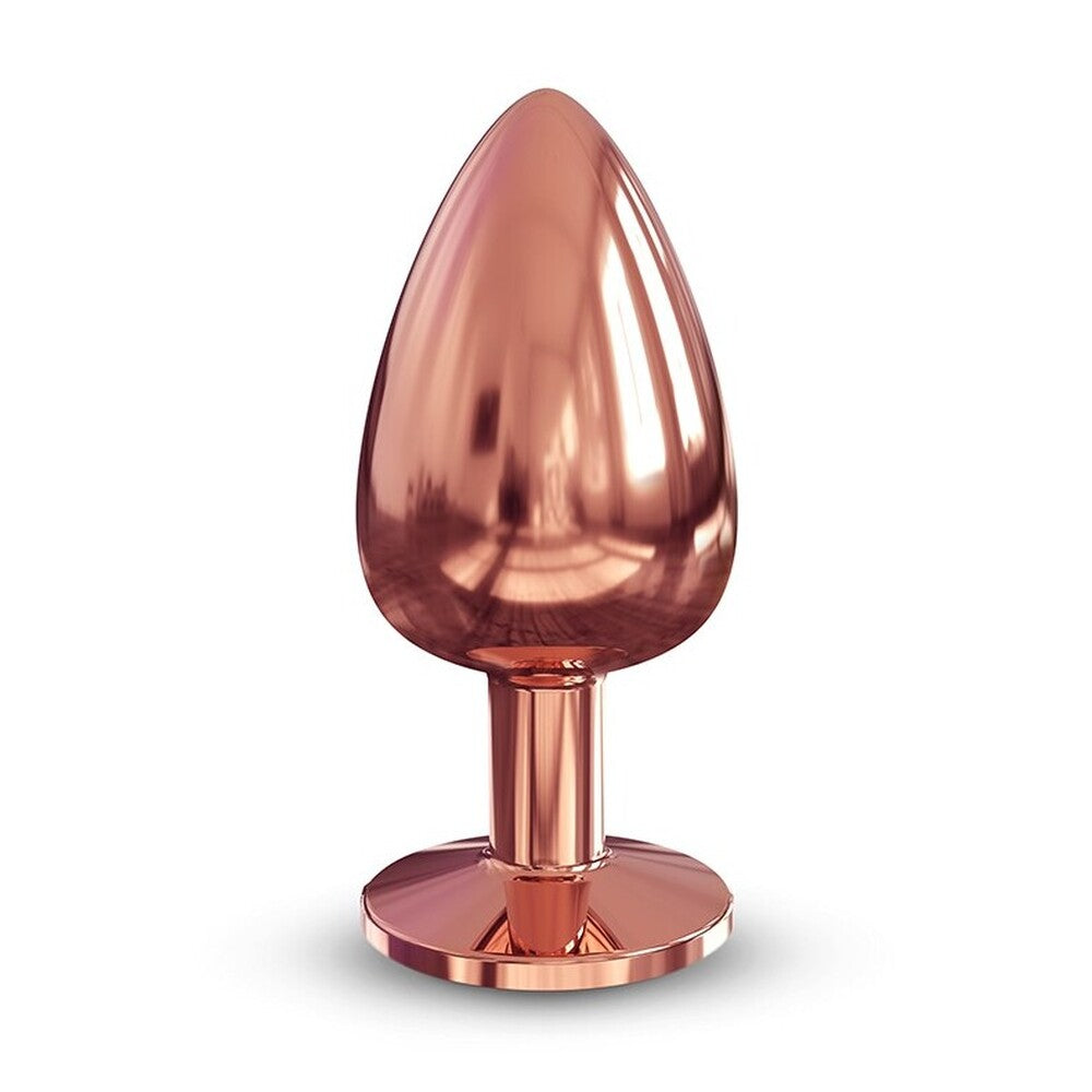 Dorcel Diamond Butt Plug Rose Gold Large|Front View|"large diamond plug-front view"|