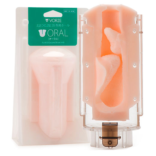 Rends Vorze A10 Cyclone Oral Insert|Front View|"oral design - front view"