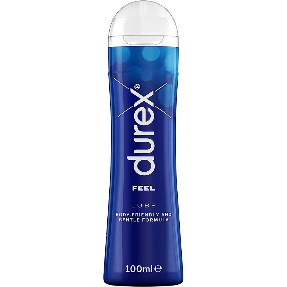 Durex Feel Lube 100ml|Front View|"feel lubricant-front view adult toys direct"|
