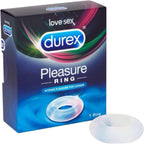 Durex Pleasure Cock Ring|Front View|"pleasure design - front view"
