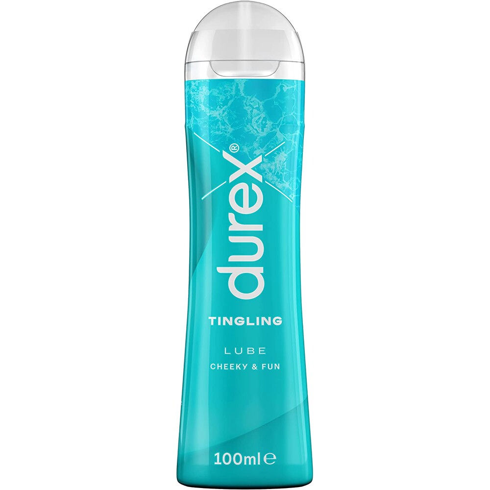 Durex Tingling Lubricant 100ml|Front View|"tingling formula-front view adult toys direct"|
