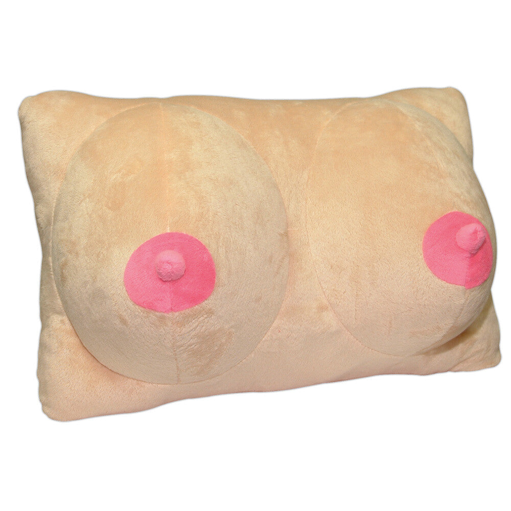 Breasts Plush Pillow|Front View|"novelty plush pillow - front view"