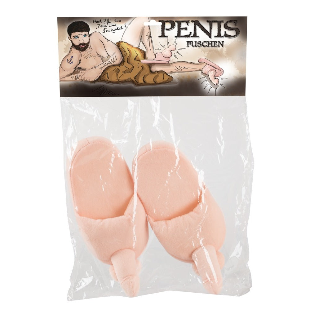 Penis Slippers|Side View|"novelty slippers - side view"