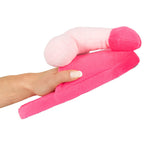 Pink Penis Slippers|Side View|"pink novelty slippers - side view"