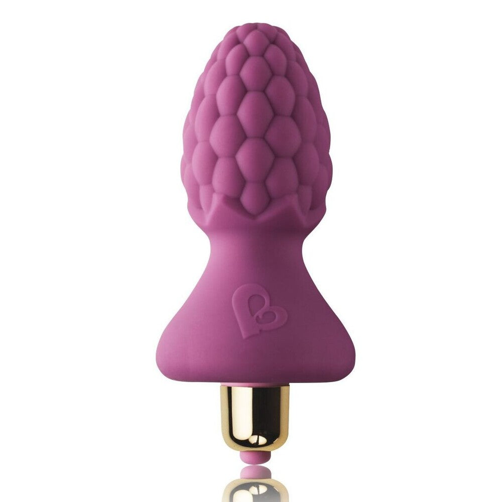 Rocks-Off-7-Speed-Assberries-Raspberry|Front View|"textured pleasure device-front view"