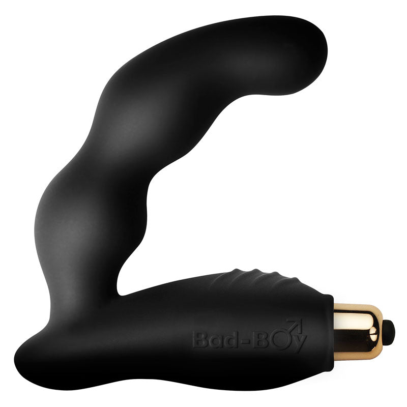 Rocks-Off-7-Speed-Bad-Boy-Black-Prostate-Massager|Front View|"premium massager-front view"