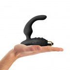 Rocks-Off-OBoy-7-Prostate-Massager-Black|Side View|"ergonomic design-side view"