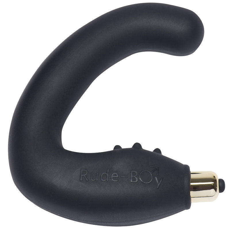 Rocks-Off-7-Speed-Rude-Boy-Black-Prostate-Massager|Front View|"premium massager-front view"