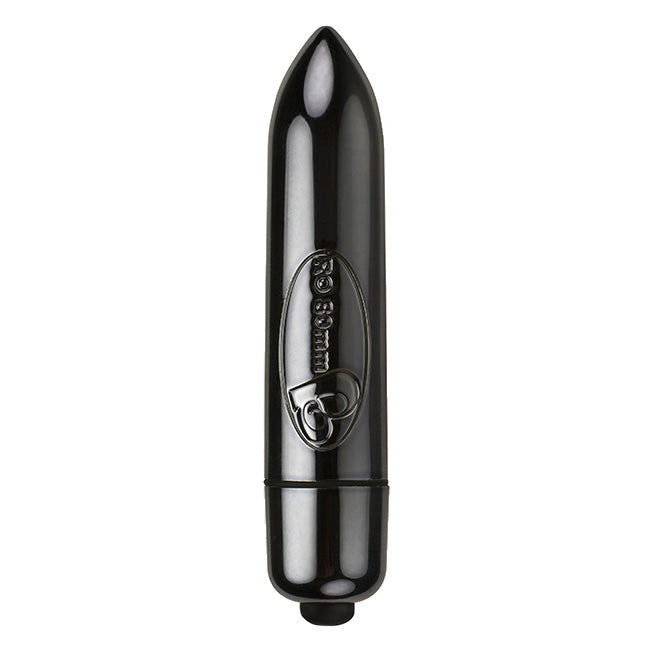 Rocks-Off-80mm-Midnight-Metal-Bullet-Vibrator|Front View|"midnight bullet-front view"