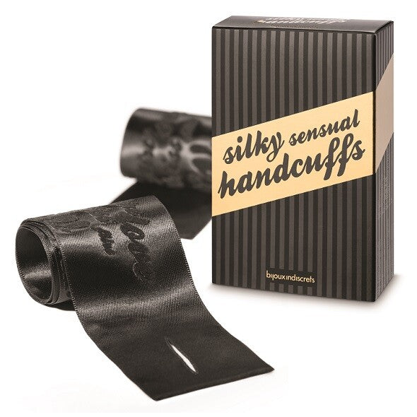Bijoux Indiscrets Silky Sensual Handcuffs|Front View|"silky handcuffs - front view"