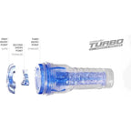 Fleshlight Turbo Thrust Blue|Back View|"Fleshlight Turbo Thrust Blue - back view"