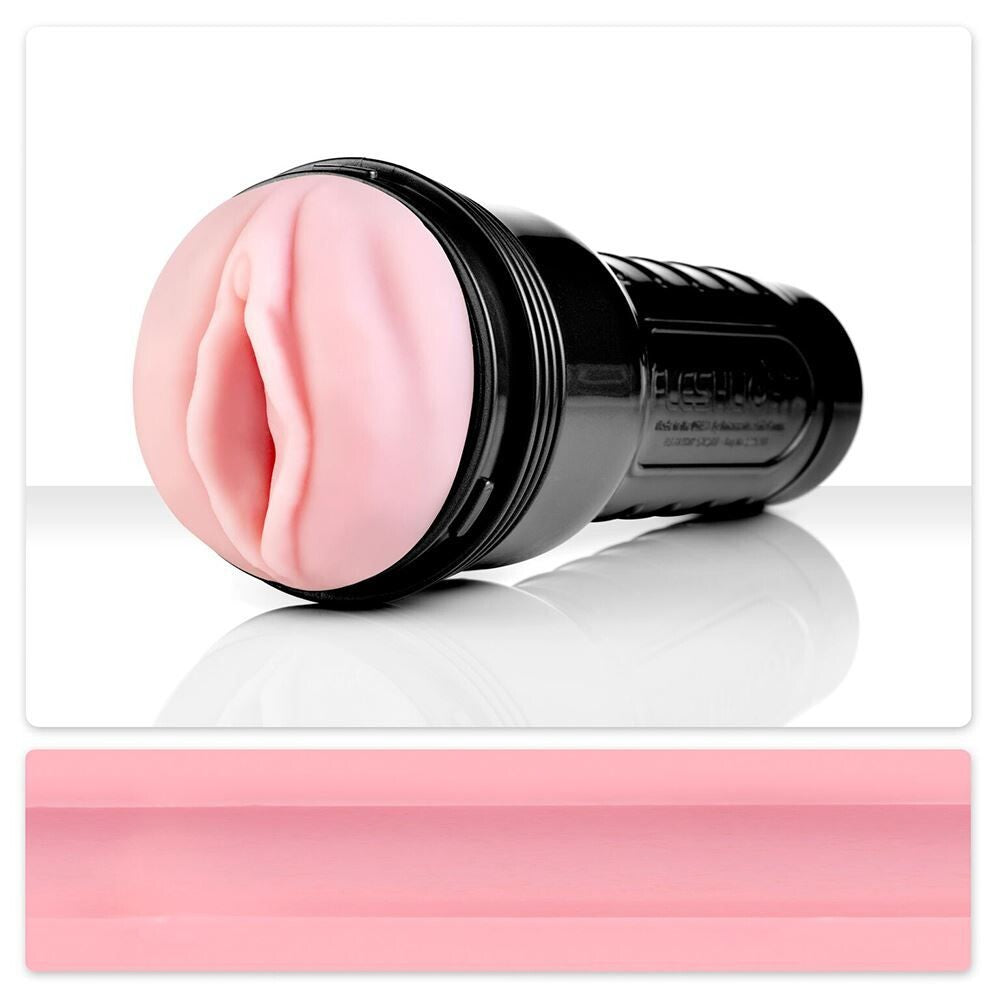 Fleshlight Pink Vagina Masturbator|Front View|"classic design - front view"